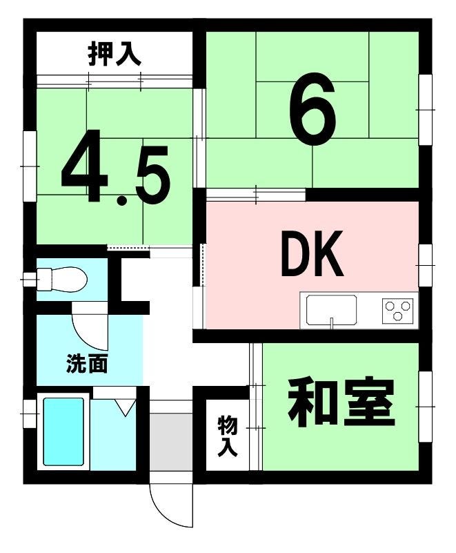 【間取り】
3DKの間取り