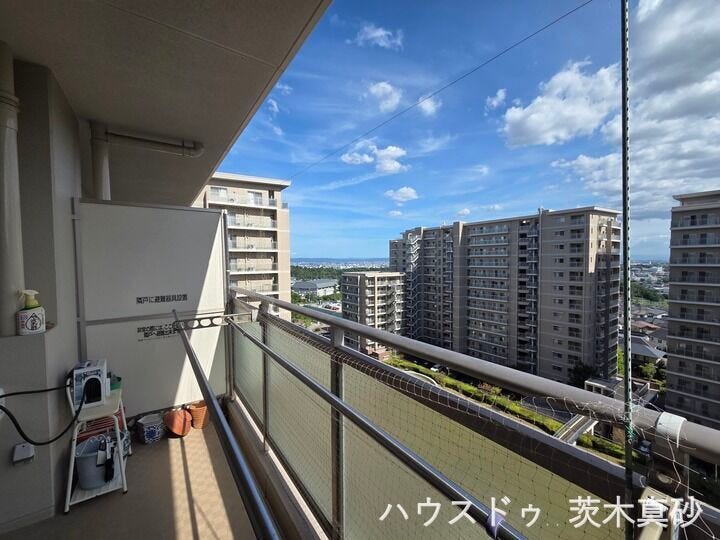 ワイドバルコニーに蛇口あり