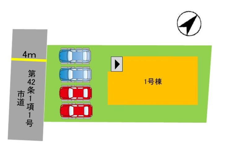 駐車4台可能!!
