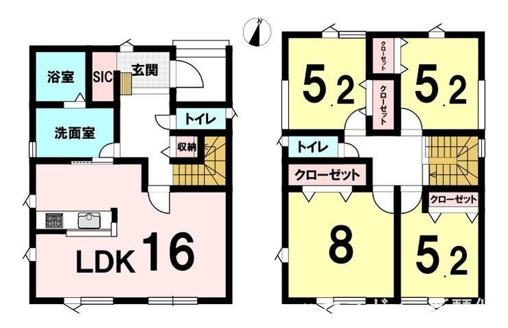 【間取り】
2号棟 4LDK間取