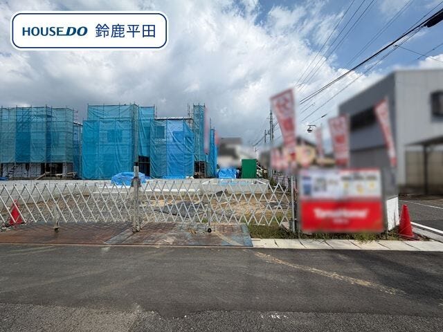 【外観】
神戸小学校/神戸中学校エリアに建築予定の4LDK。お家を支える大事な土台となる基礎を作り出しています。
(2026年9月24日 撮影)