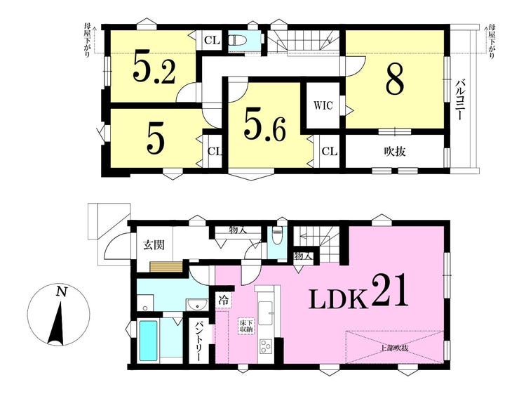 【間取り】
◎間取り図:2号棟