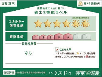 販売住戸が複数の場合、本ラベルは特定の住戸の性能を示すものであり全ての住戸の性能を示すものではありません。