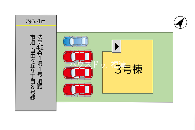《宗像市自由ヶ丘9丁目 新築戸建》 3号棟♪
※現況優先