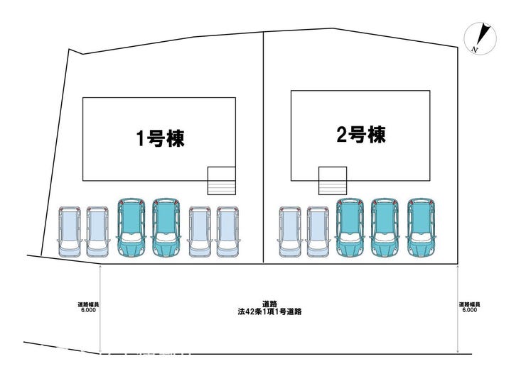 石谷町 新築戸建 【駐車場】
並列普通車2台、軽4台可能
