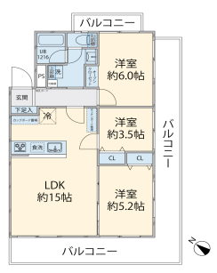 【間取り】
※図面と現況が異なる場合は現況優先致します。