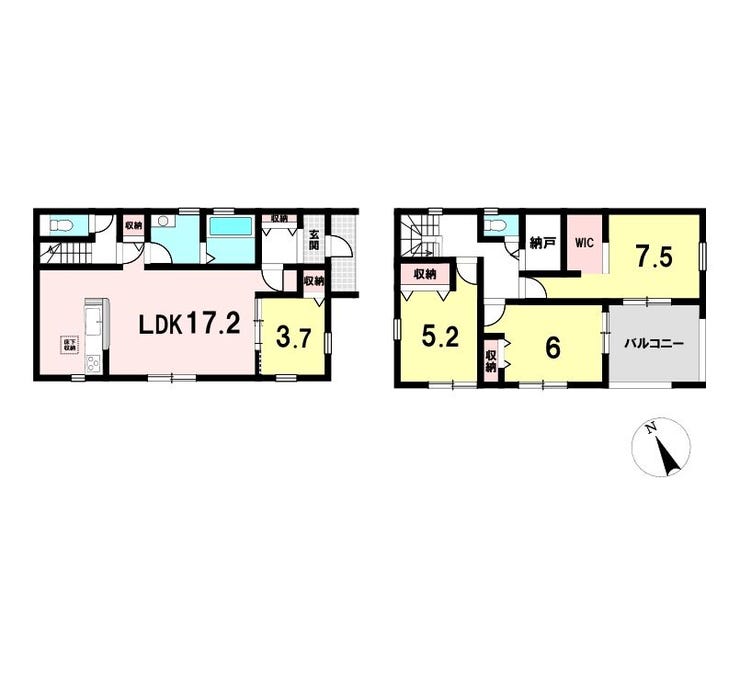 【間取り】
【4LDK】
全室収納付きで、空間を広々使えるゆとりのある間取り♪
各部屋に収納スペースが確保されているため、荷物がすっきり片付き、家具の配置もしやすく生活空間を最大限に活用できます!