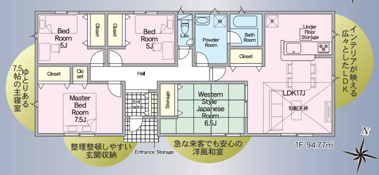 【間取り】
全居室収納あり。