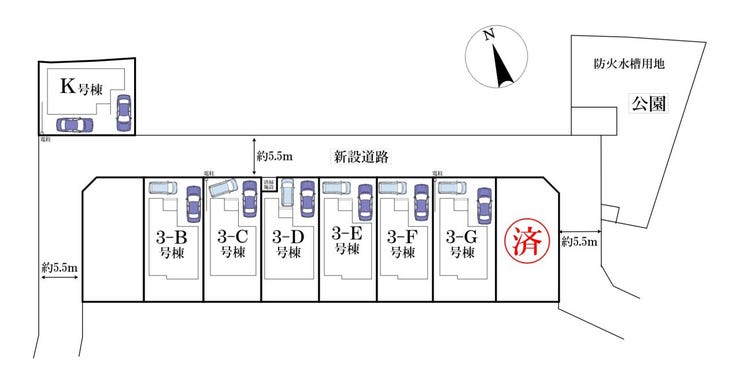 ◎区画図:3-B号棟