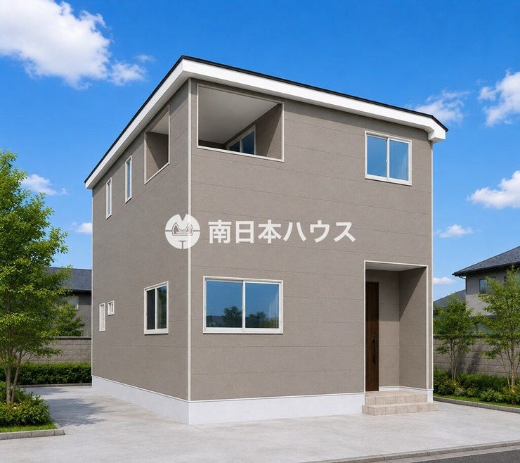 【外観】
※掲載の外観パースは完成イメージです。建物の色・形状・仕様、外構・植栽・周辺環境等は実際とは異なる場合があります。