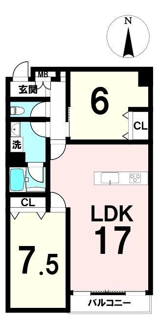 【間取り】
026年7月フルリフォーム済みの2LDK。
17帖LDKと6帖・7.5帖の洋室でゆとりある住空間を実現。
卸町駅徒歩10分、イオンスタイルなど買物施設も充実した便利な立地。