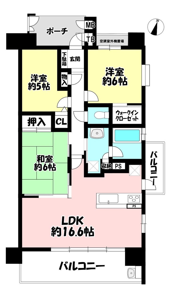【間取り】
3LDK!
