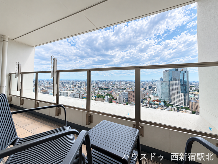 大きな窓の先には都心の景色が広がり、タワーマンションならではの眺望を楽しめます♪