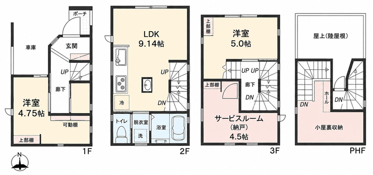 【間取り】
【2LDK+S】家族との時間はもちろん、それぞれが自分の時間も大切にできる間取りです。屋根裏など収納スペースも充実しております。