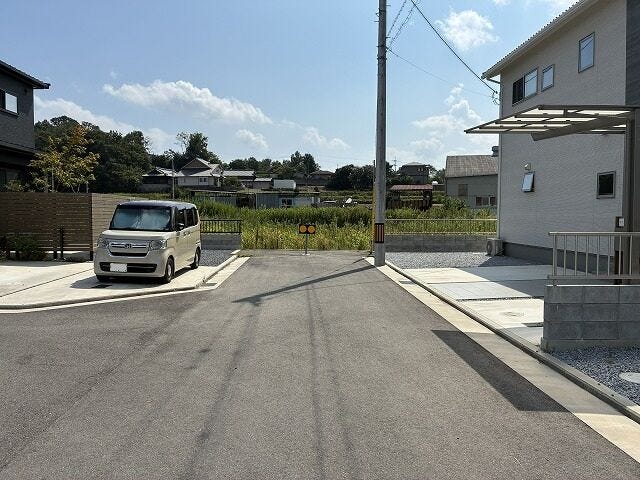 前面道路含む現地(東向き)