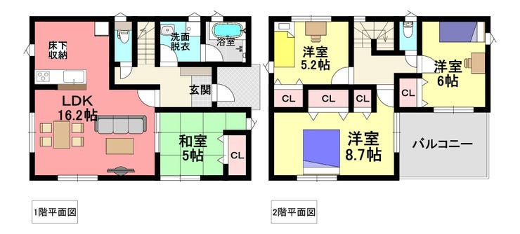 【間取り】
4LDK間取り