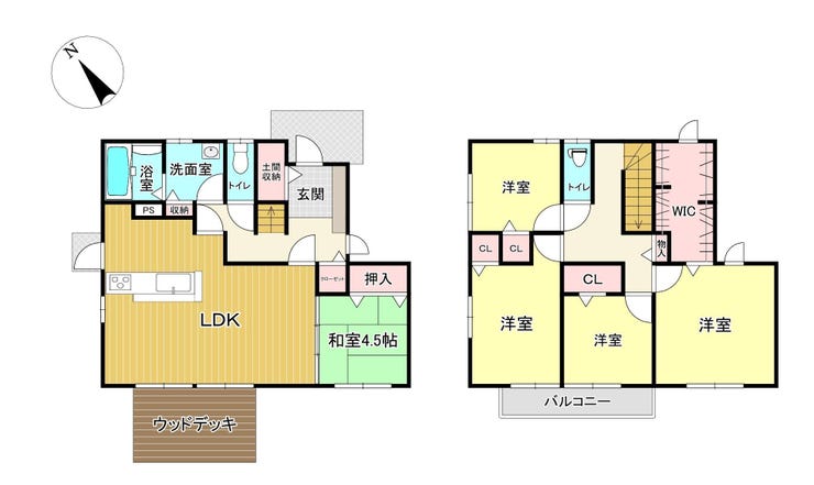 【間取り】
ご家族が多くても安心の部屋数です♪