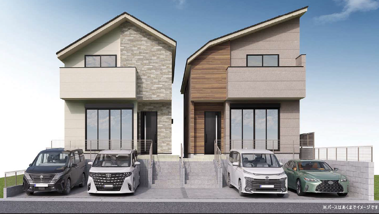 【Exterior】落ち着きのあるシンプルな外観で、長く愛せる住まいに仕上がっています。