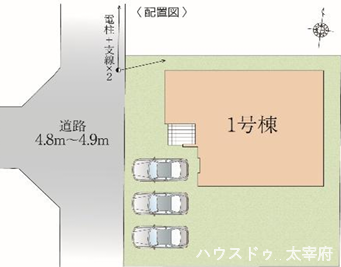 最大3台の駐車が可能