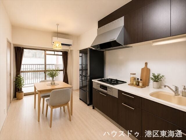 【リビング】
実際の写真に家具や調度品をCG合成したものです。
(家具等は販売に含まれておりません。)