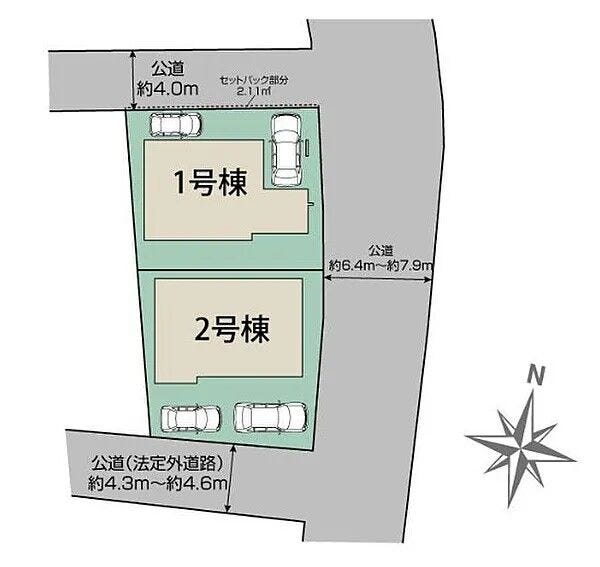 【区画図】
2号棟(128.88㎡)