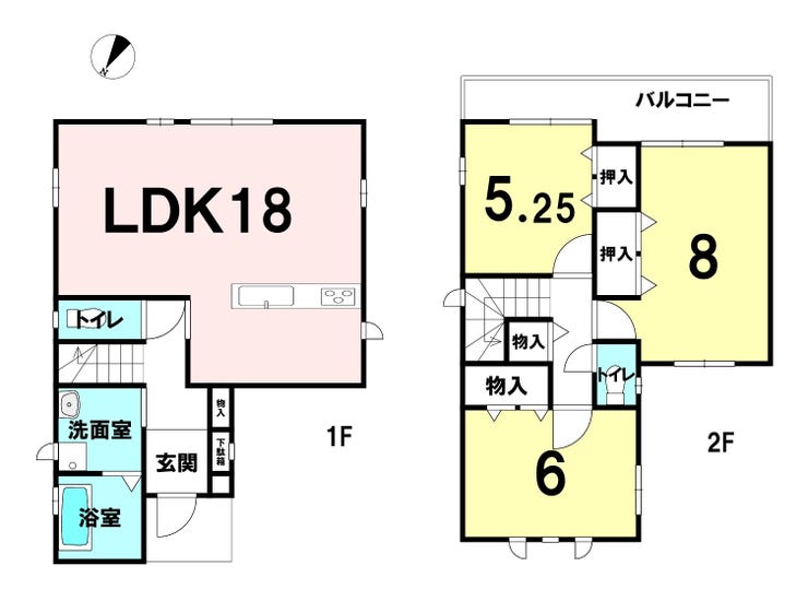 【間取り】
現況と間取りが異なる場合、現況を優先します
