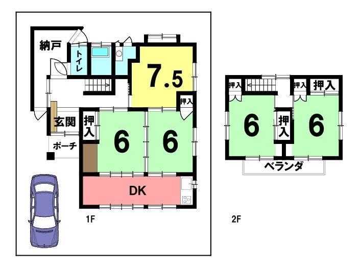 【間取り】
5DK+s