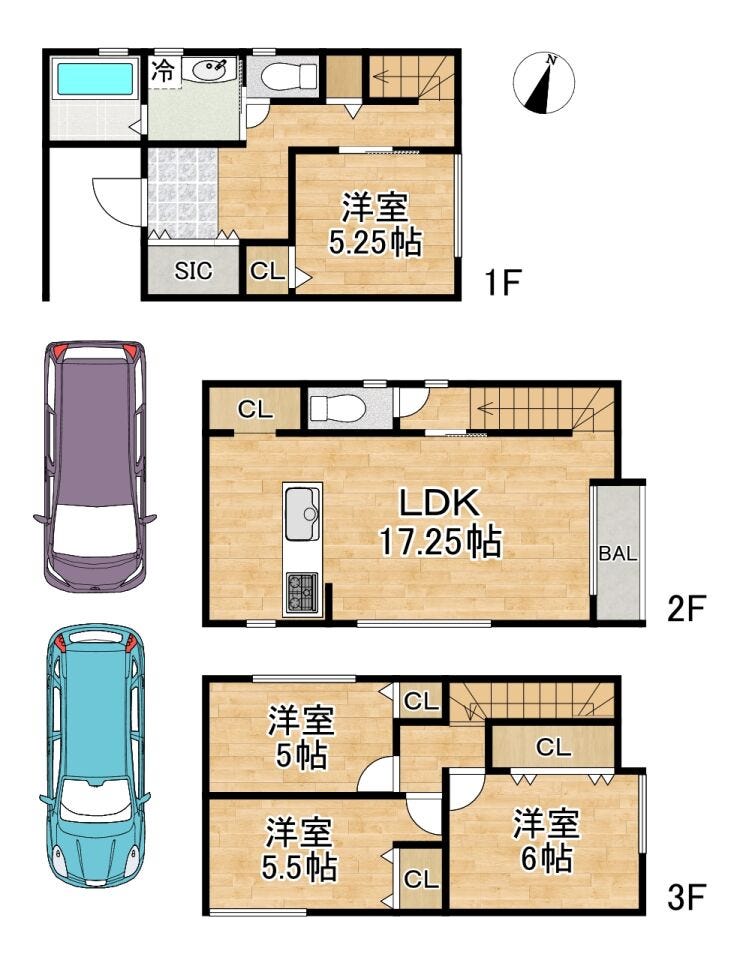 【建物プラン例(間取り図)】