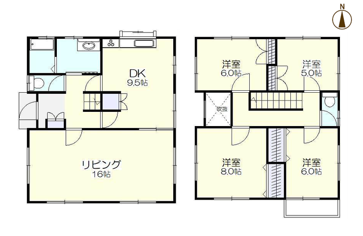 【間取り】
※図面と現況が異なる場合は現況優先となります。