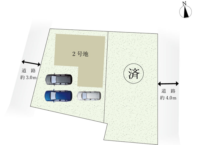 駐車3台可能です。