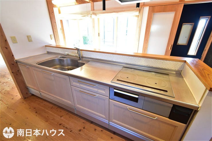 【キッチン】オール電化住宅です!IHクッキングヒーターを備えたシステムキッチン!