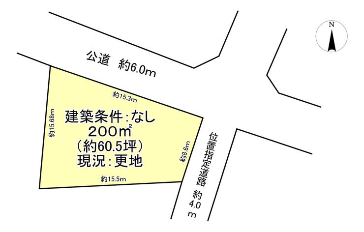 【区画図】
■売主にて確定測量実施して引き渡しいたします!