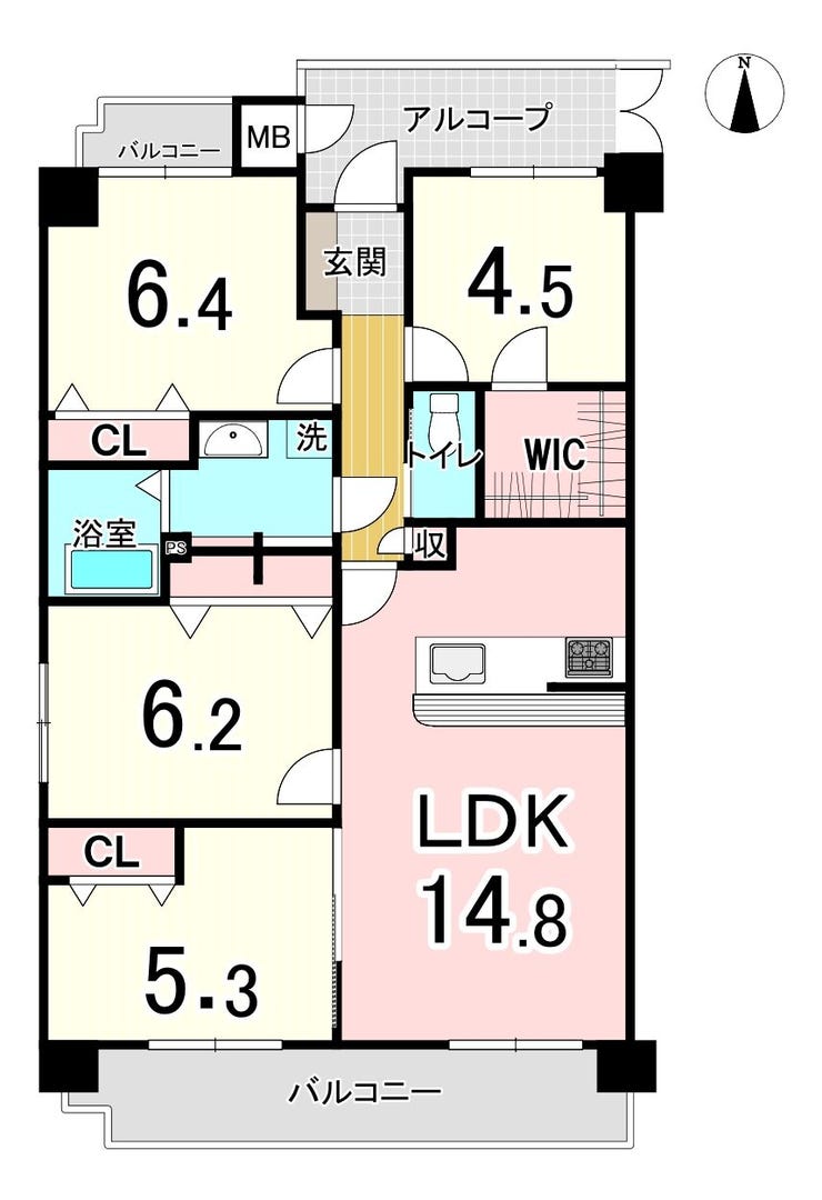 【間取り】
4LDK