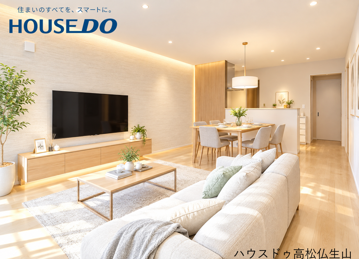 【外観】
※掲載画像はAIによるホームステージングイメージです。家具・家電・小物はイメージであり、実際には設置されていません。