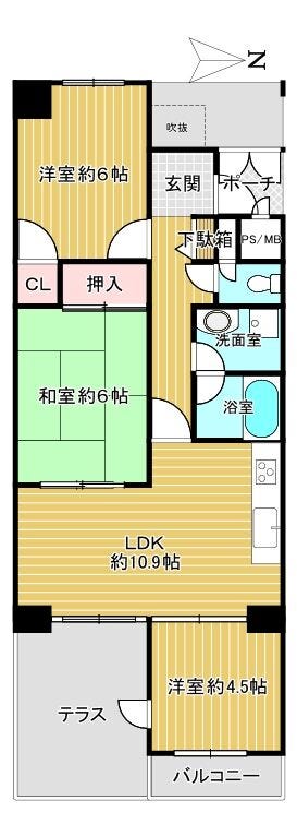 【間取り】
賃貸中の収益物件です