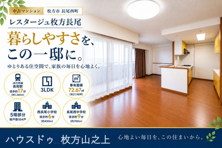 【外観】
陽当たりの良い開放感あるLDKです。和室と一体利用も可能です。※CG加工のため実際に家具は設置されておりません