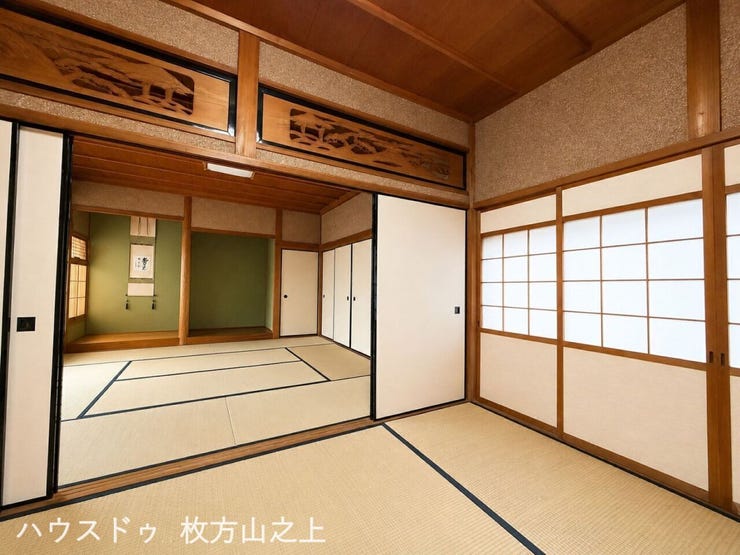 和室8畳と6畳の続き間