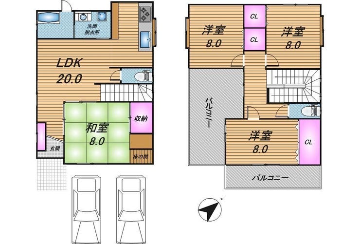 【間取り】
図面と現況に相違がある場合は現況を優先とします。