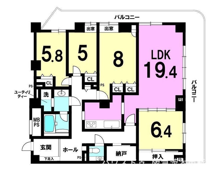 【間取り】
◇令和8年 エアコン4台・冷蔵庫・洗濯機付き