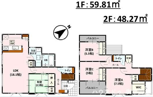 【間取り】
■2号棟・4LDK■
