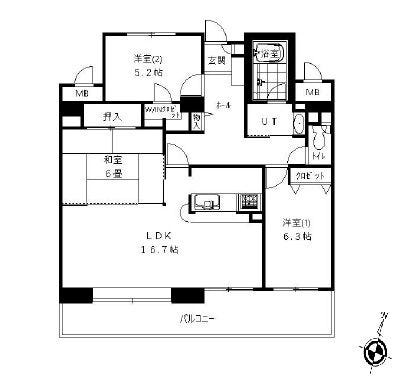 【間取り】
地下鉄「環状通東」駅徒歩8分、駐車場空き有の好立地!専有面積79.57㎡の広々3LDKです。令和8年6月にトイレやフローリング等をリフォーム済み。オートロック・追焚機能完備で快適・安心に暮らせます!