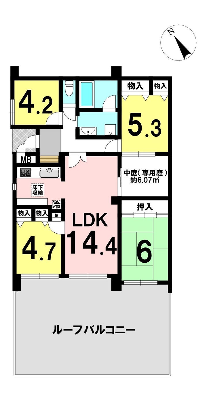 【間取り】
4LDKの間取り