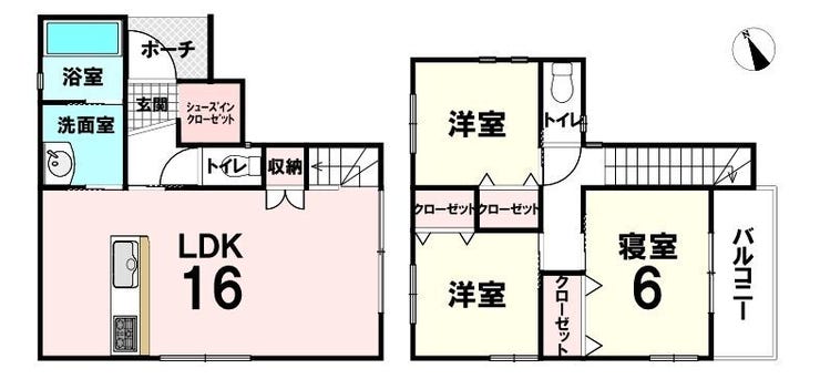 【間取り】
※間取図と現況が異なる場合は現況優先となります。