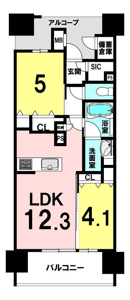 【間取り】
【デュオヒルズ城内】