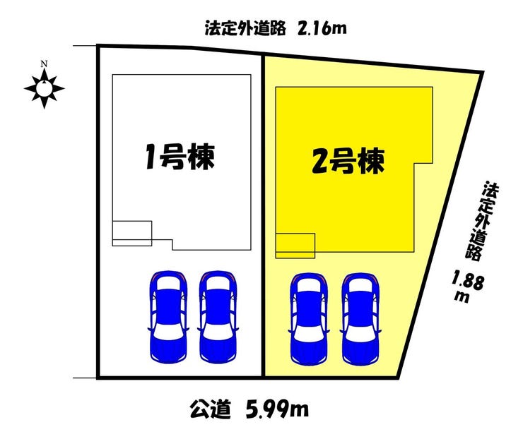 【区画図】
【区画図】2号棟