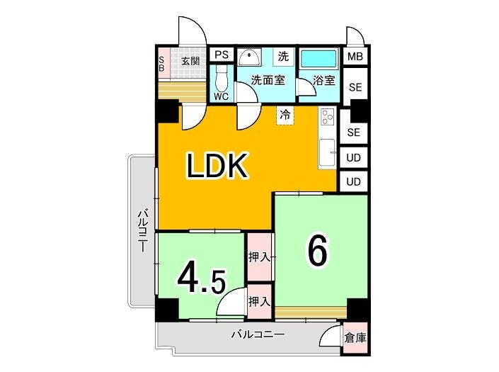 【間取り】
※現況はスケルトンです。間取図は参考となります。