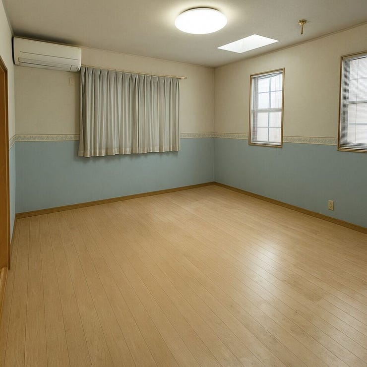 【Living room】※写真内の家具・荷物はCG処理にて消去しております。実際とは異なる場合がございますので、現況を優先とさせていただきます。