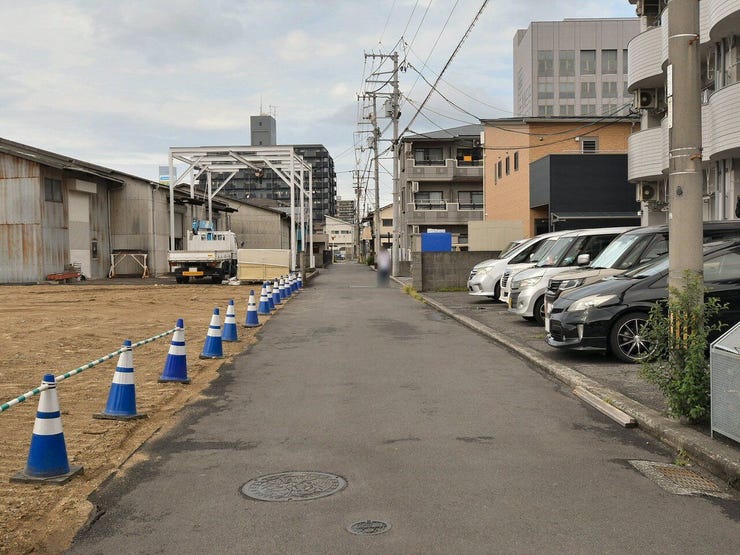 分譲予定地の東側道路 2026.09.13