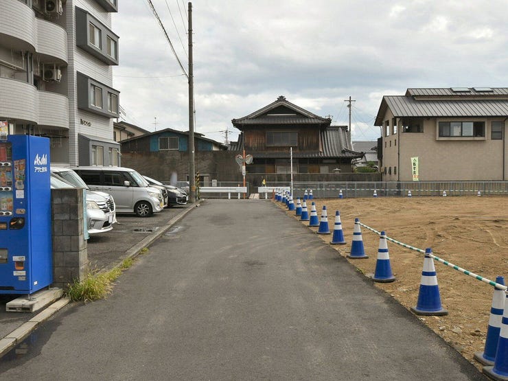 分譲予定地の東側道路 2026.09.13