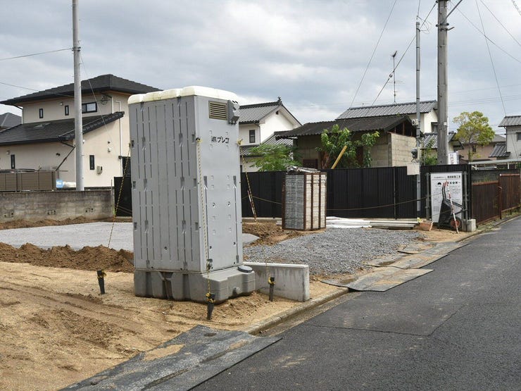 建設地を北西側より撮影 2026.09.13